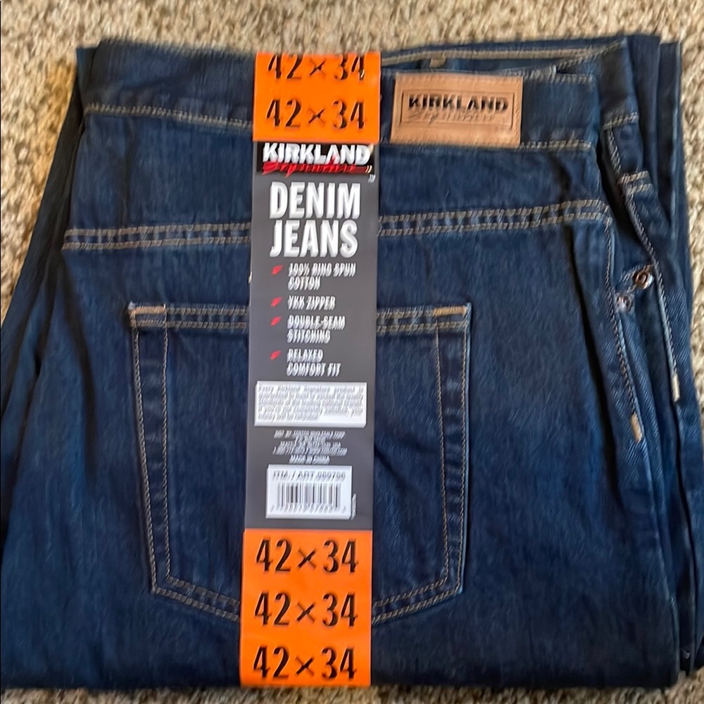 Kirkland Signature Blue Relaxed Jeans